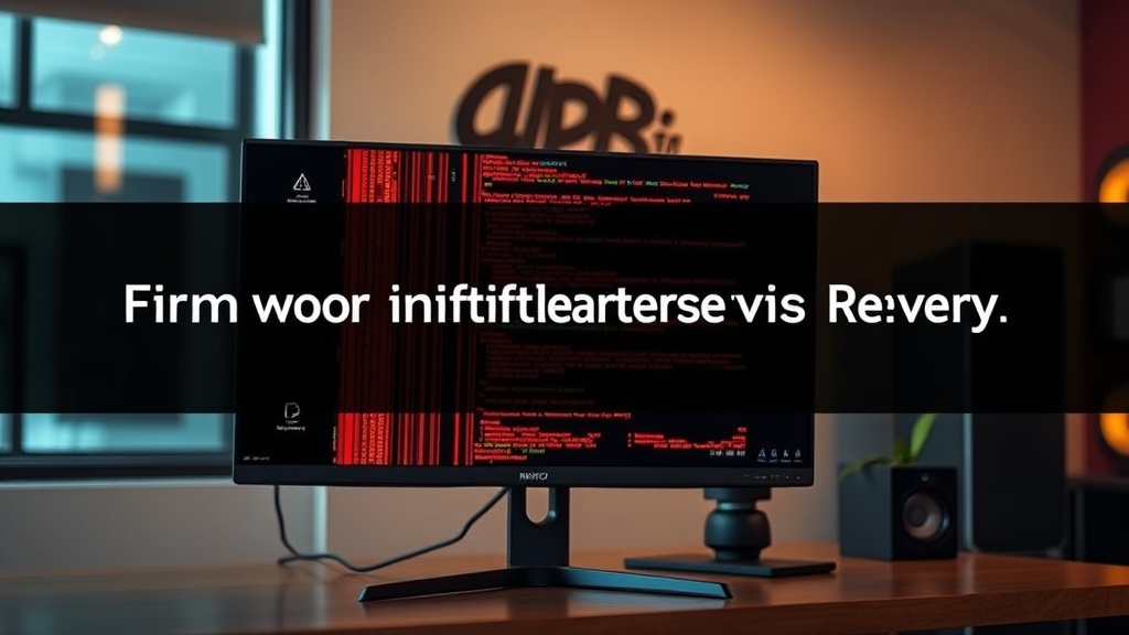 Monitor firmware update failure recovery guide
